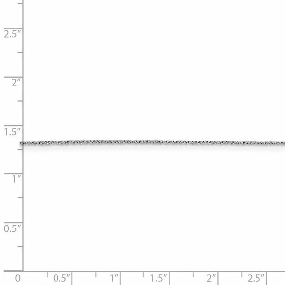 0.9mm 14k White Gold Diamond Cut Twisted Box Chain Necklace, 20 Inch - Picture 5 of 8